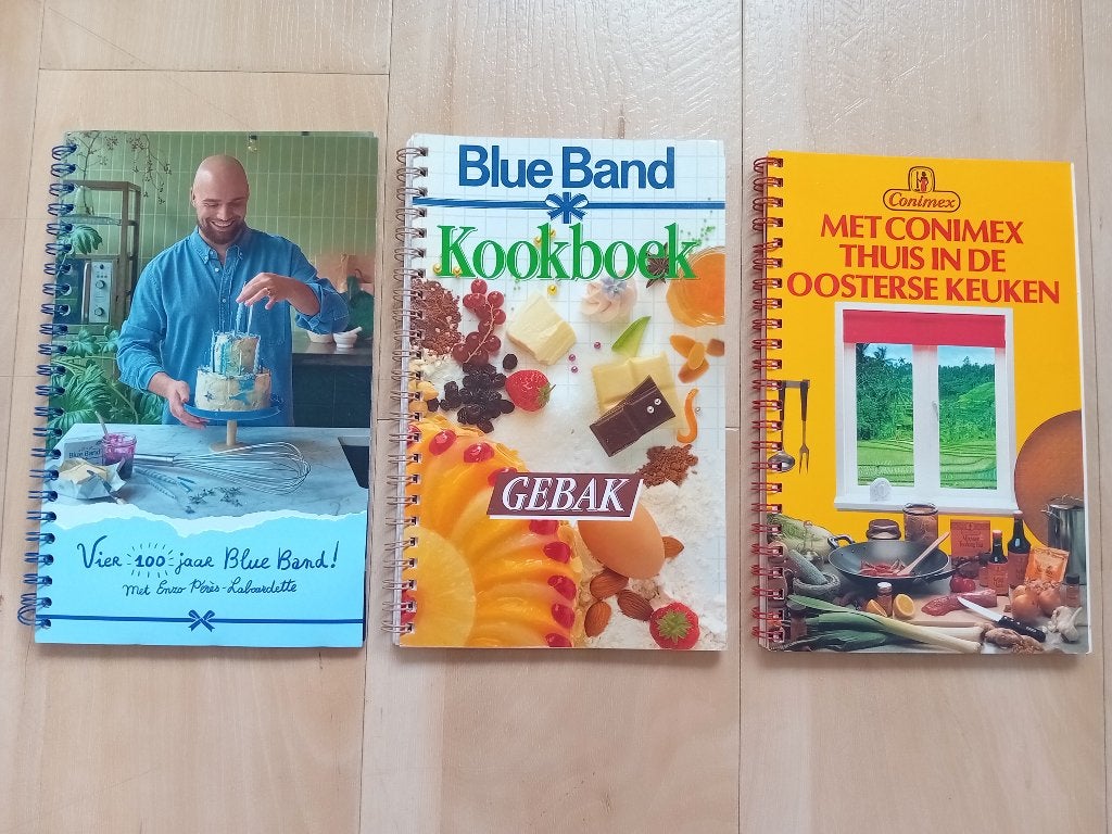 3 Kookboeken: Blue Band, Gebak en Oosterse Keuken, Boeken, Gelezen, Hoofdgerechten, Azië en Oosters, Ophalen of Verzenden