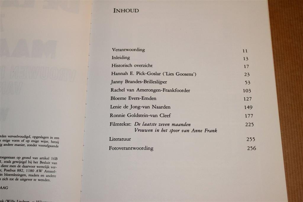 De Laatste 7 Maanden — Ooggetuigen over Anne Frank, Ophalen of Verzenden, Tweede Wereldoorlog, Gelezen, Overige onderwerpen
