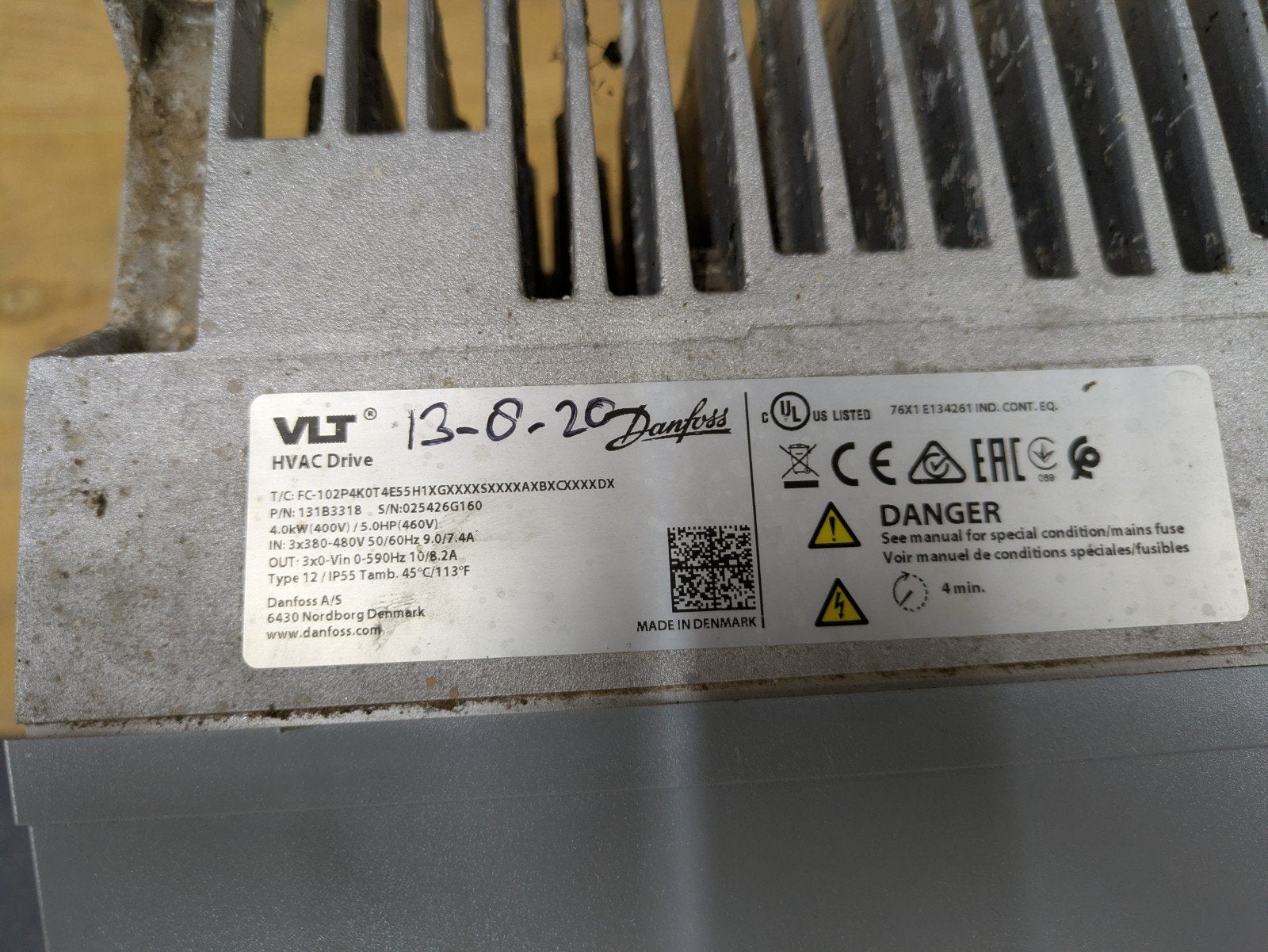 Danfoss VLT HVAC Drive FC-102P4K, Hobby en Vrije tijd, Elektronica-componenten, Ophalen of Verzenden