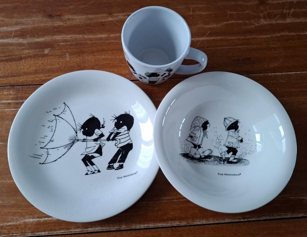 Jip en Janneke servies -, Keramiek, Ophalen of Verzenden, Zo goed als nieuw, Overige stijlen