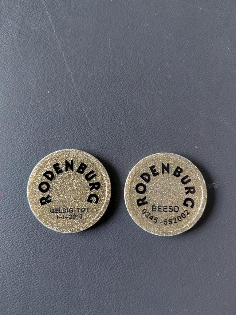 2 Muntjes Rodenburg Beesd, Ophalen of Verzenden