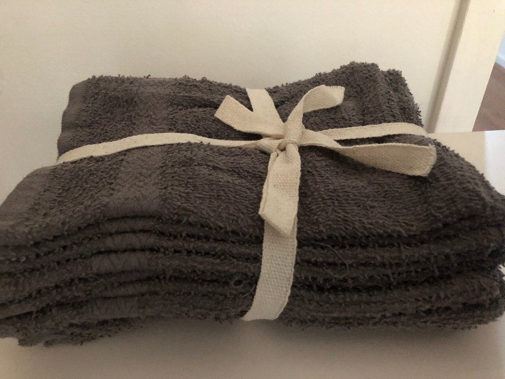 Washand grijs Nieuw! 10 stuks, Ophalen, Nieuw, Grijs