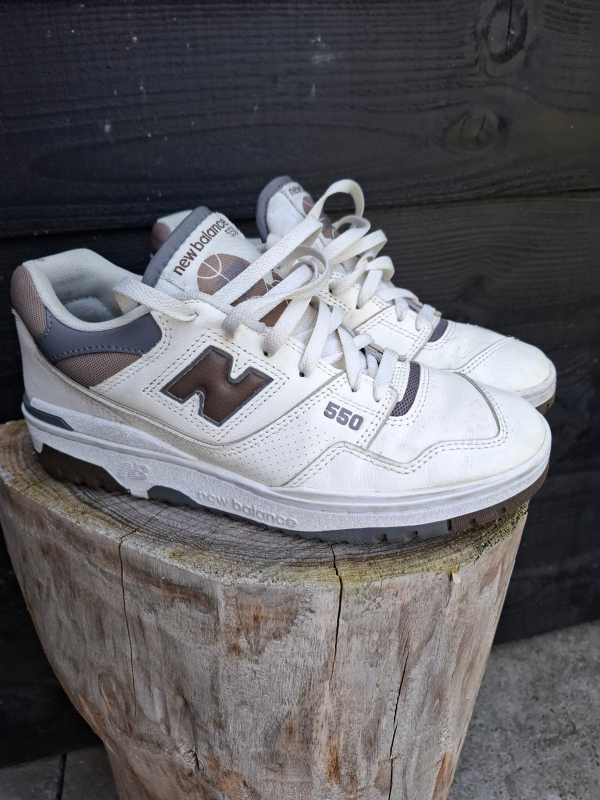 New Balance 550 sneakers, New Balance, Wit, Ophalen of Verzenden, Gedragen