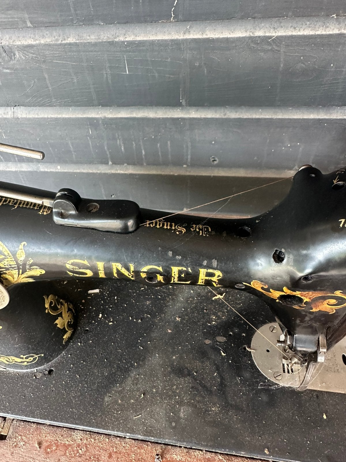 Oude singer naaimachine, Antiek en Kunst, Ophalen