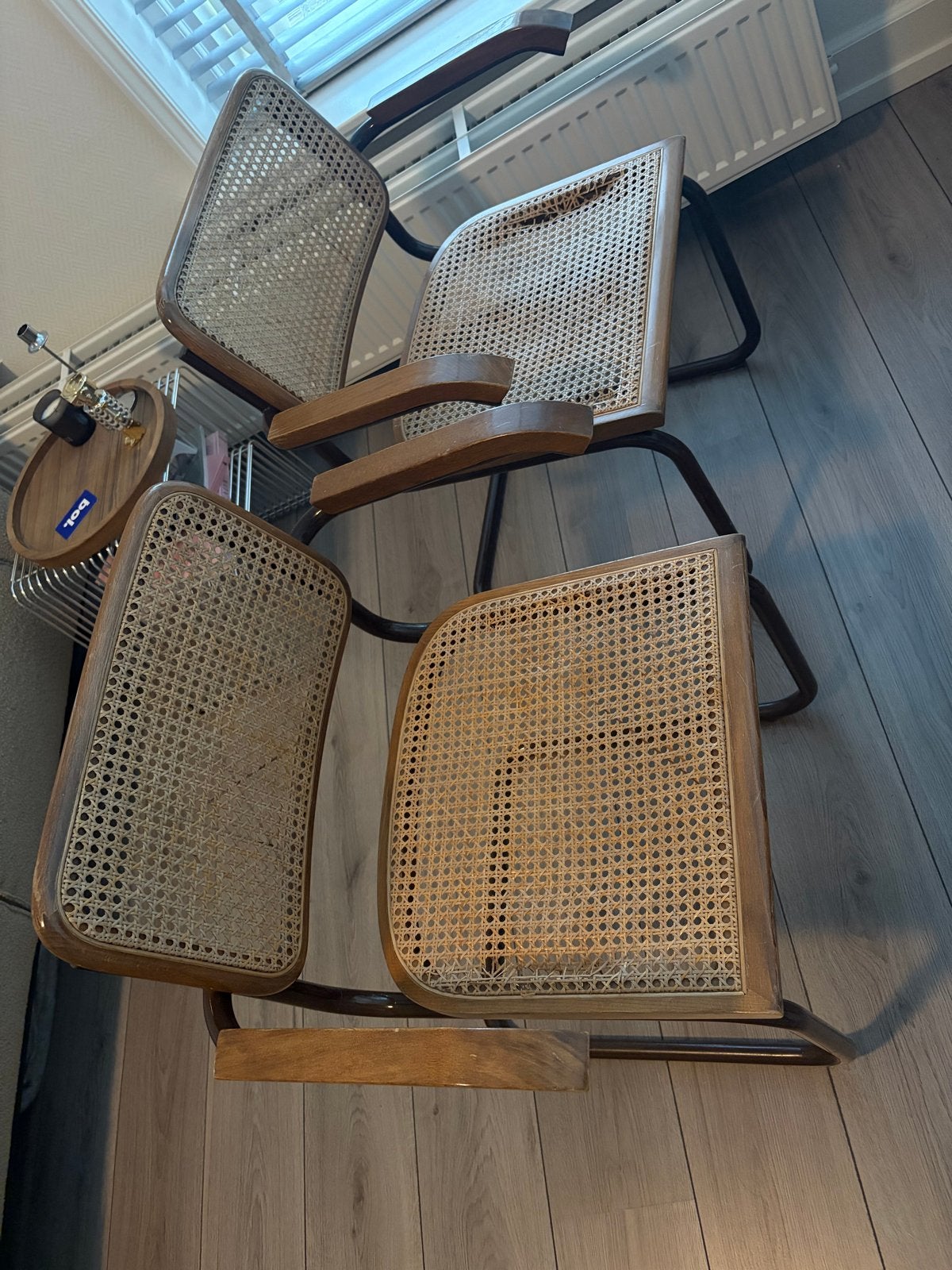 Webbing stoelen 2 stuks, Ophalen, Gebruikt, Twee, Bruin