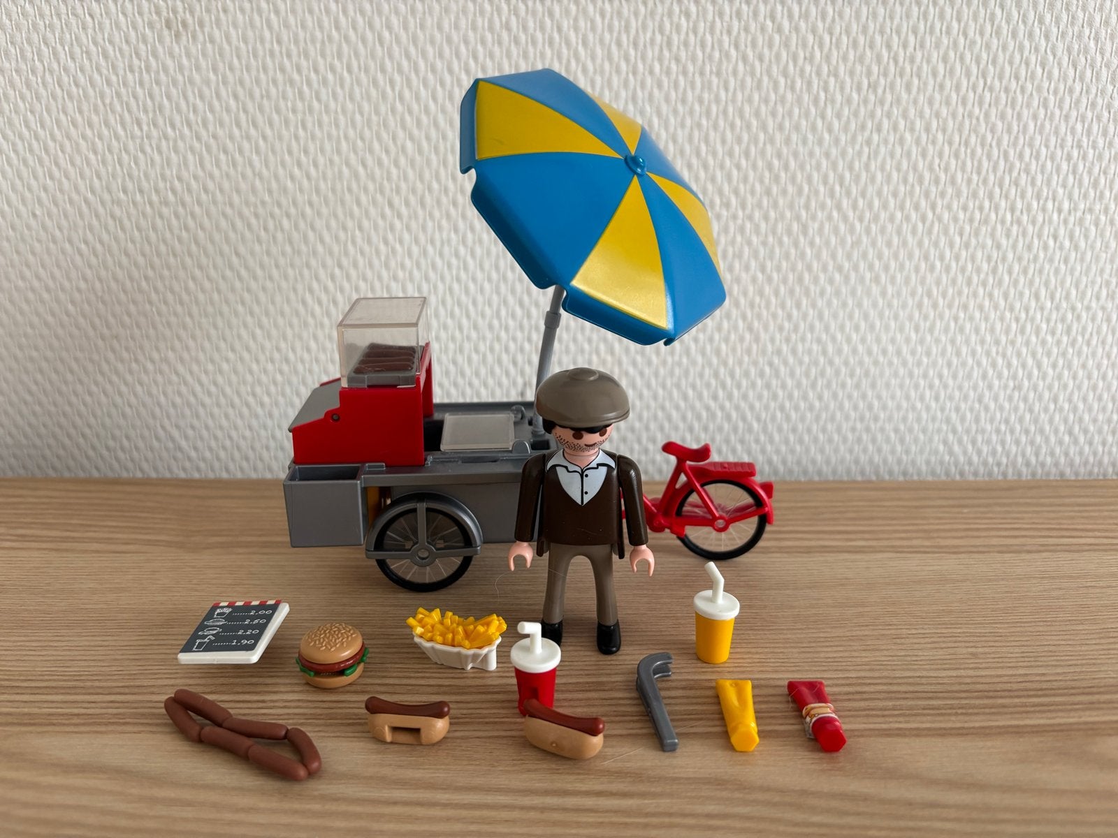Playmobil Hotdogkraam met Figuur en Accessoires, Ophalen of Verzenden, Zo goed als nieuw