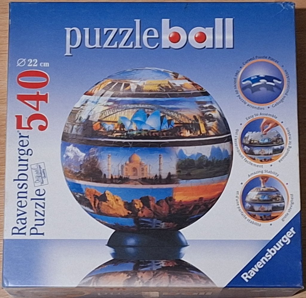 Puzzle bal, Ophalen of Verzenden, 500 t/m 1500 stukjes, Zo goed als nieuw, Rubik's of 3D-puzzel