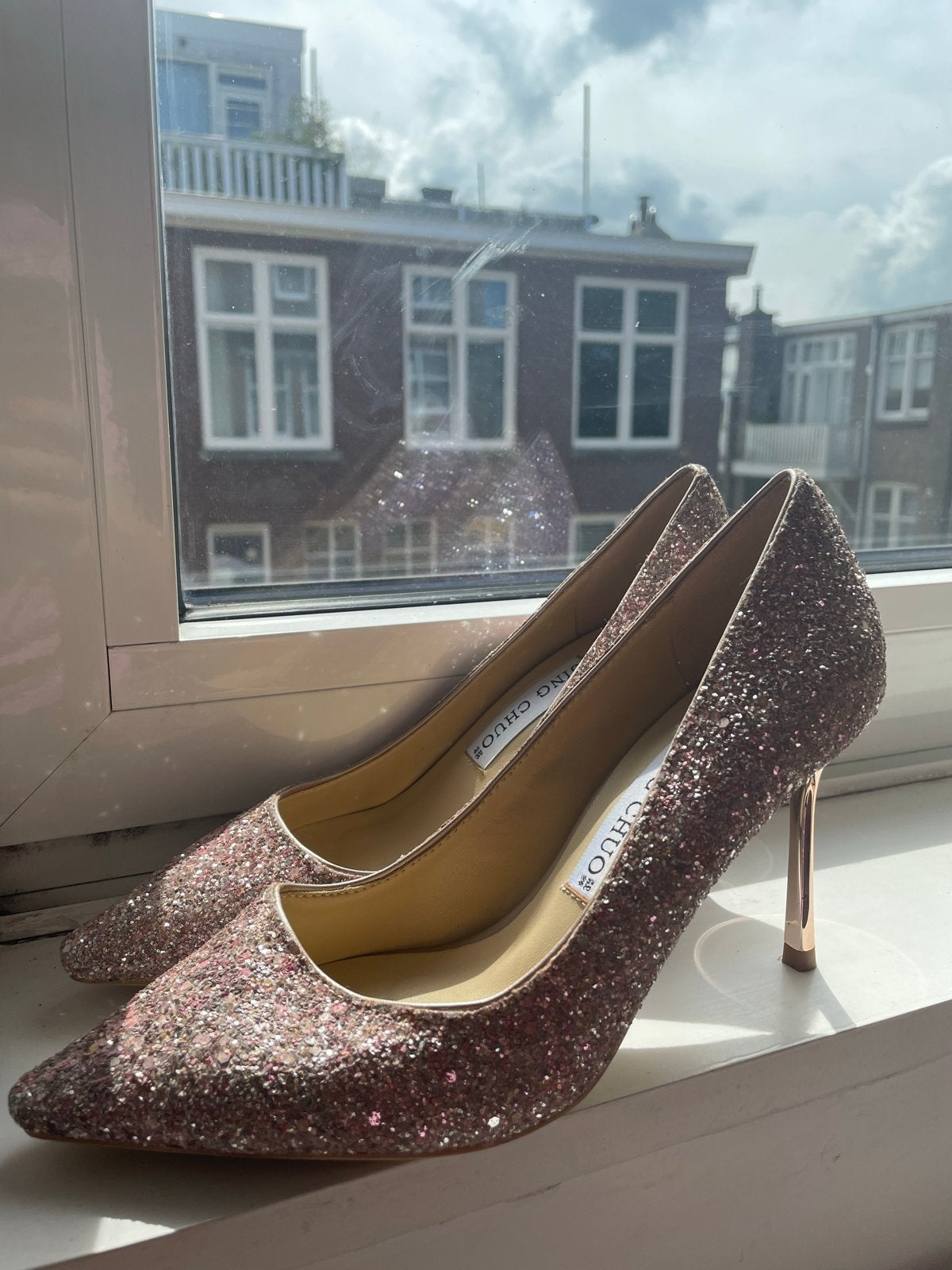 Glitter Pumps - Maat 37, Ophalen of Verzenden, Zo goed als nieuw, Roze, Pumps
