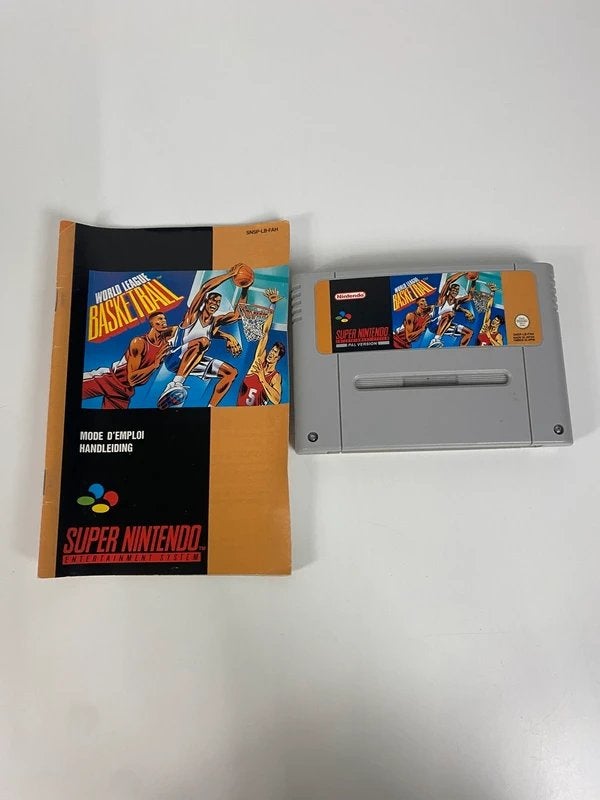 World League Basketball – Super Nintendo, Spelcomputers en Games, Gebruikt, 1 speler, Ophalen of Verzenden, Nvt