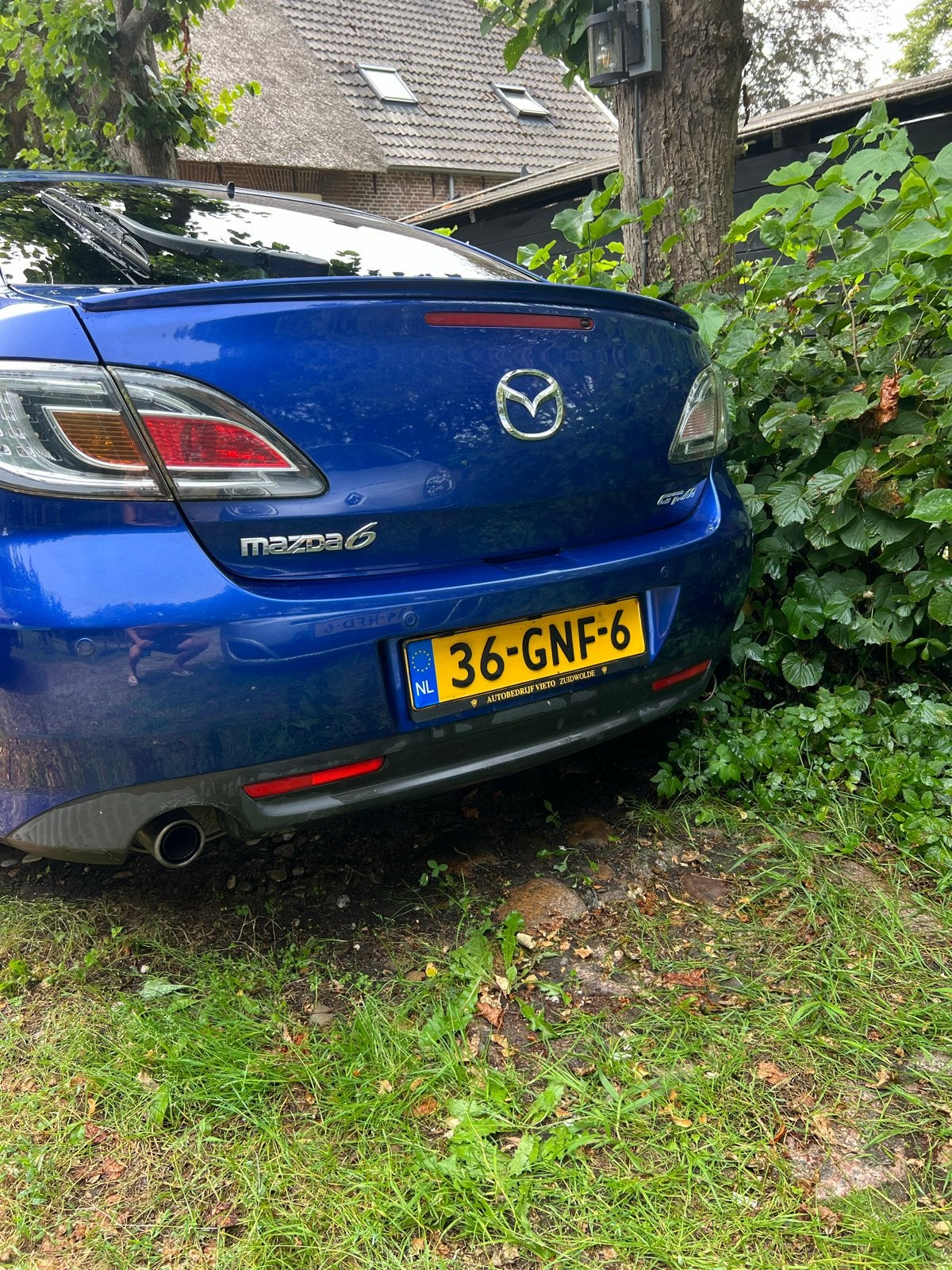 Mazda 6 2.5 Sport Hatchback 2008 Blauw, Auto's, Mazda, Voorwielaandrijving, 1330 kg, 4 cilinders, Blauw
