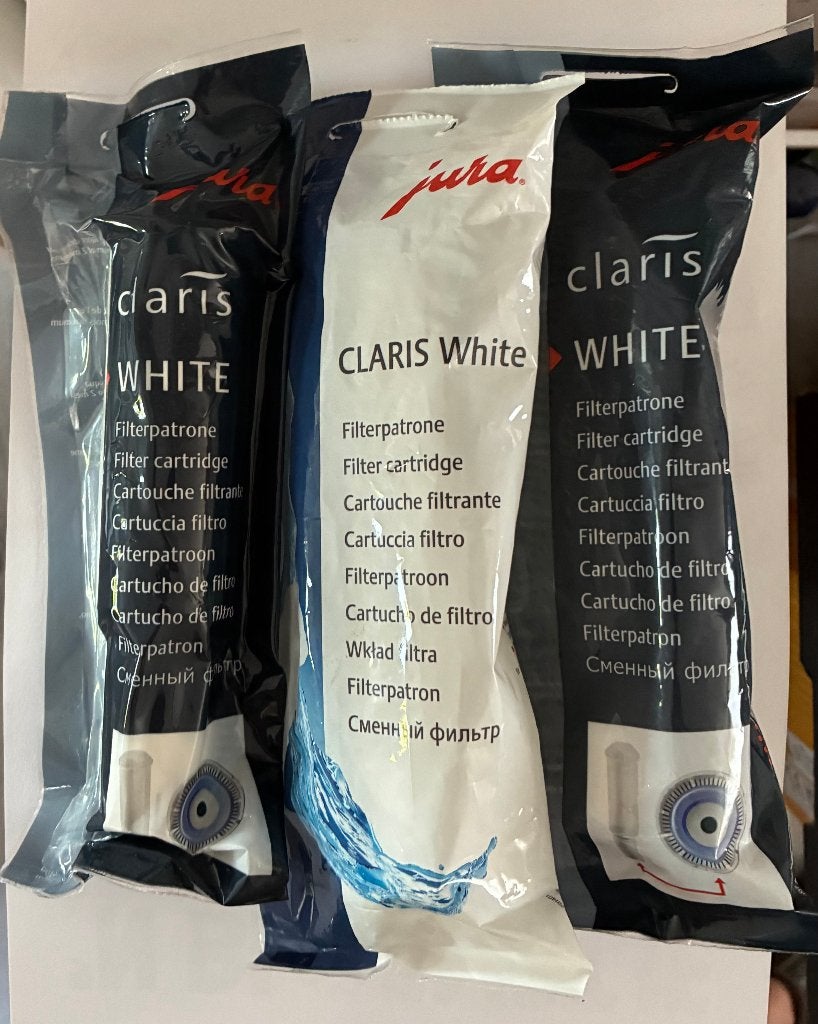 3x Original Jura CLARIS White Water Filter Cartridges – New, Ophalen of Verzenden, Nieuw