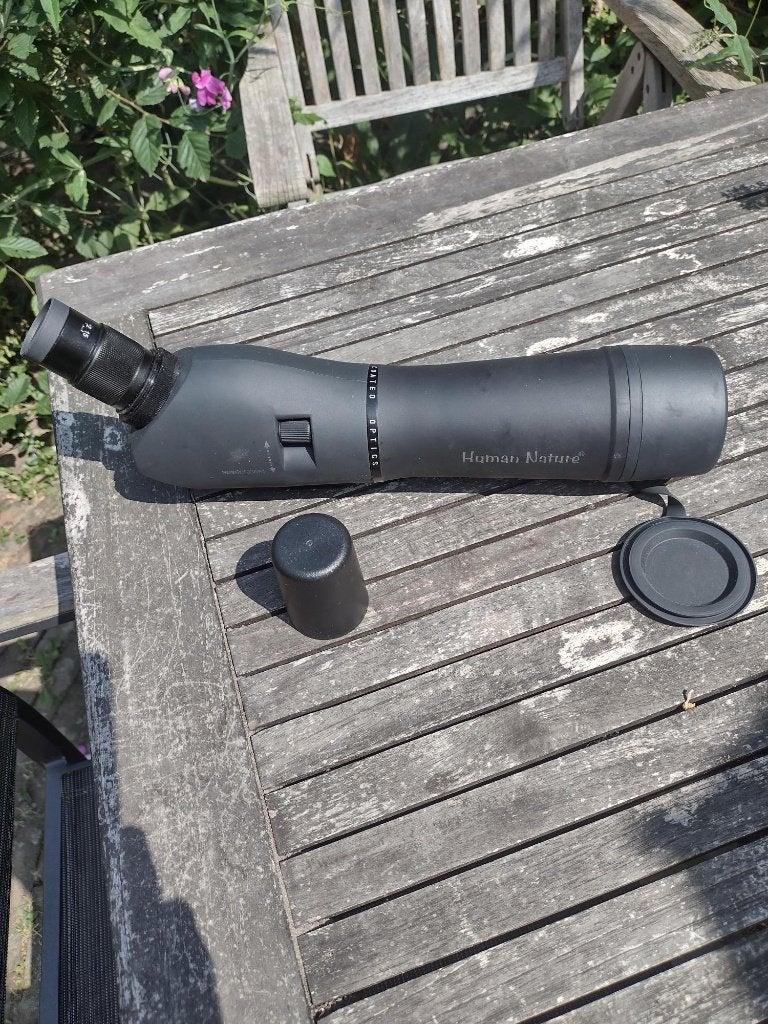 Human Nature Spottingscope 15-45x60mm met statiefaansluiting, Ophalen, Gebruikt, Minder dan 80 mm, Lenzentelescoop (refractor)