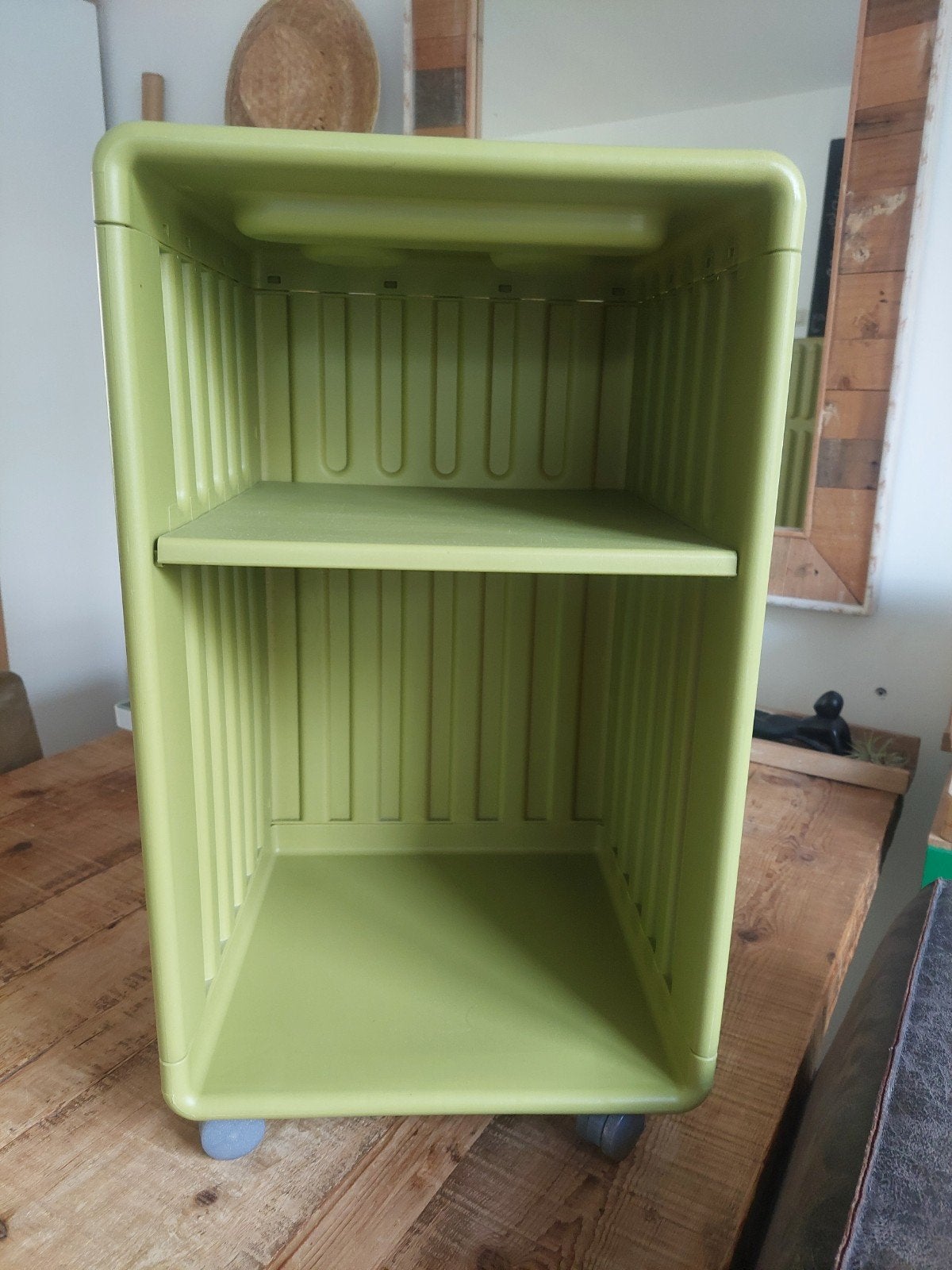 Vintage Ikea DIDRIK rolkastje in een olijfgroene kleur, Ophalen, Gebruikt