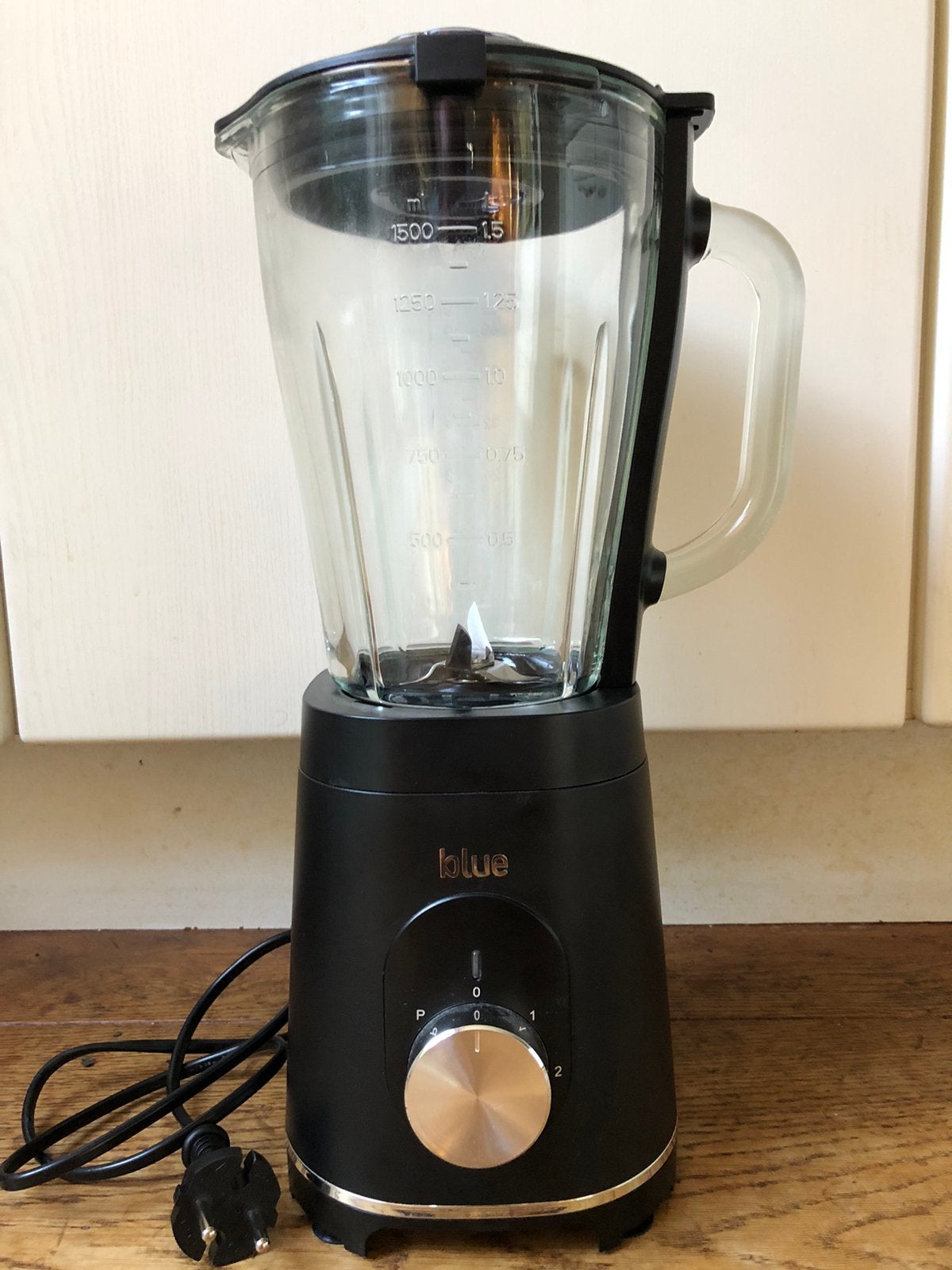 Blender - smoothie maker 1,5 liter glazen kan, Ophalen, Zo goed als nieuw, Blender