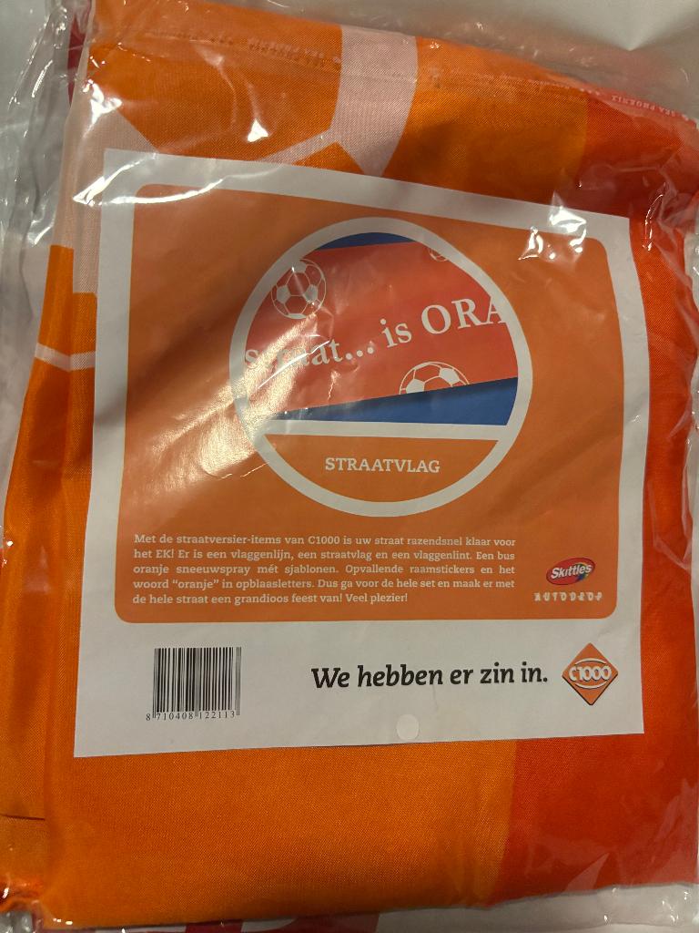 C1000 oranje straatvlag, C1000, Ophalen of Verzenden