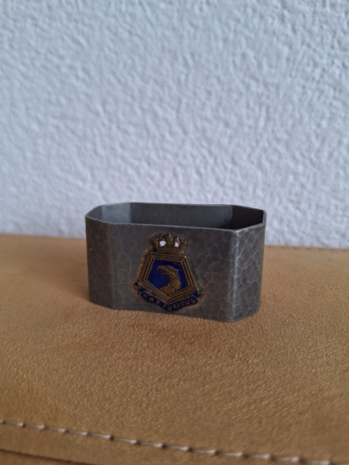 Vintage HMS Furious servetring - Marine memorabilia, Ophalen