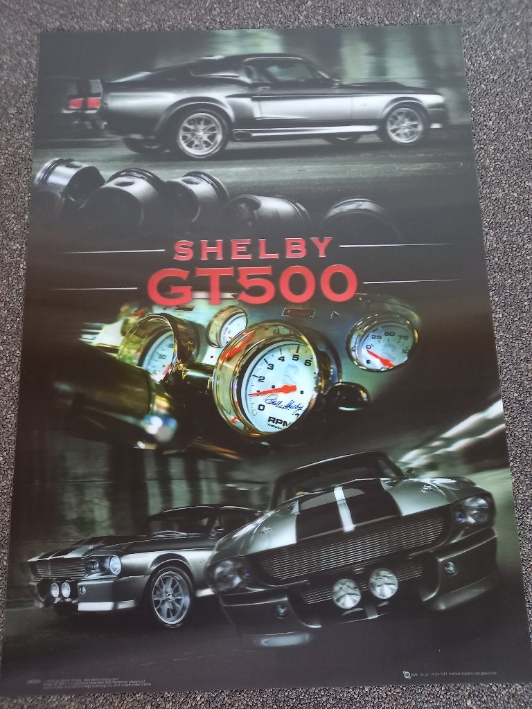 poster Shelby GT500, Ophalen, Rechthoekig Staand, Deurposter of groter, Nieuw