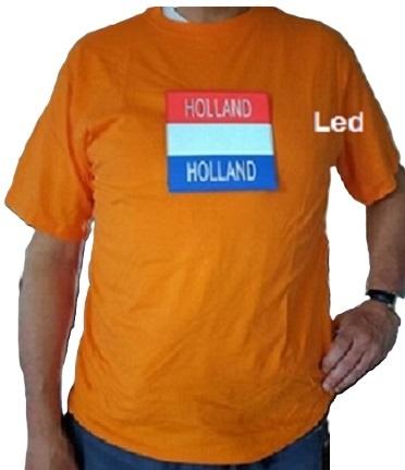 Shirt Oranje EK, WK, Koningsdag met bewegende LED-verlichtin, Ophalen of Verzenden, Nieuw, Overige maten, Oranje