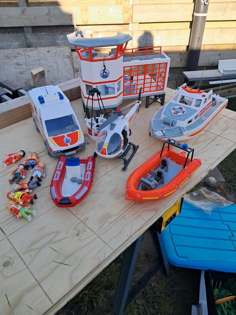 Grote Playmobil collectie: Politie en kustwacht., Kinderen en Baby's, Speelgoed | Playmobil, Ophalen, Gebruikt, Los playmobil