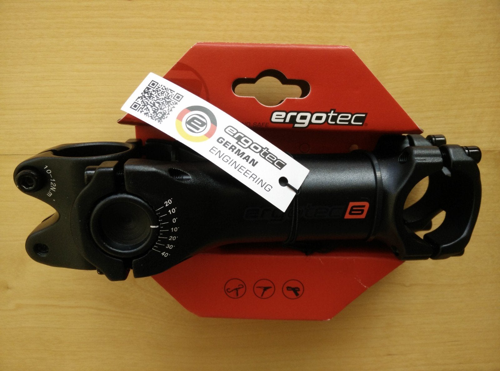 Ergotec Swell verstelbare stuurpen, 28.6/31.8,140mm -Nieuw-, Fatbike, Nieuw, Ophalen of Verzenden, Aluminium