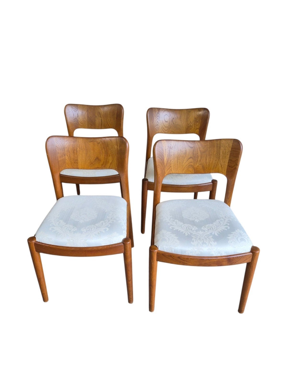 4 x vintage Niels Koefoed Hornslet stoel (setprijs), Huis en Inrichting, Stoelen, Ophalen, Gebruikt, Niels Koefoed, Wit