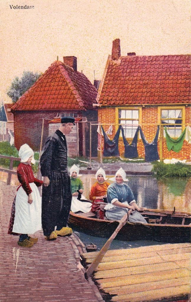00492 Volendam, Verzenden, 1920 tot 1940, Ongelopen, Noord-Holland