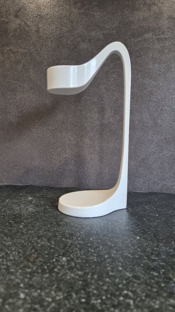 Ikea Jatteviktig kandelaar, Monika Mulder, wit metaal. 6B15, Huis en Inrichting, Woonaccessoires | Kandelaars en Kaarsen, Tweedehands verkoop