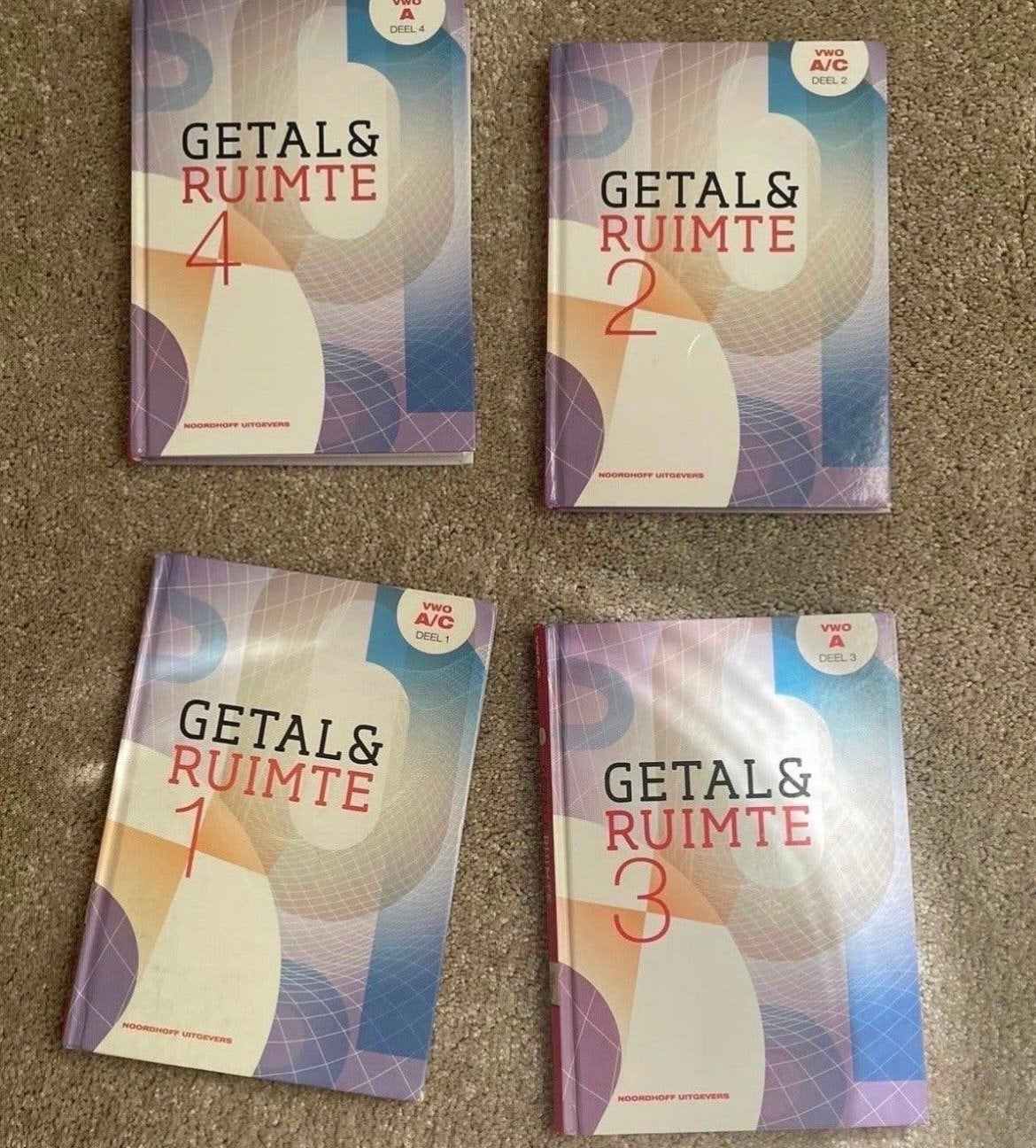 Getal & Ruimte VWO A/C Deel 1, 2, 3 en 4, Ophalen of Verzenden, Beta, Zo goed als nieuw