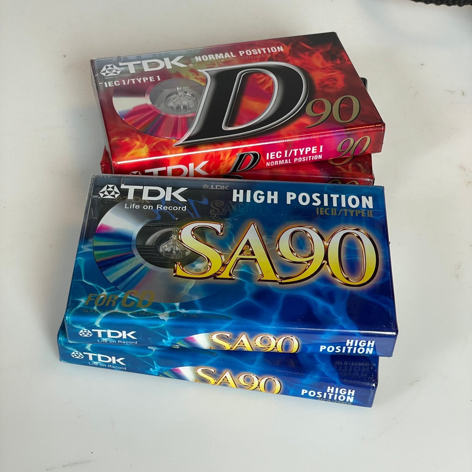 TDK SA-90 D-90 cassettes casettebandjes NIEUW, Ophalen, 2 t/m 25 bandjes, Overige genres, Nieuw in verpakking
