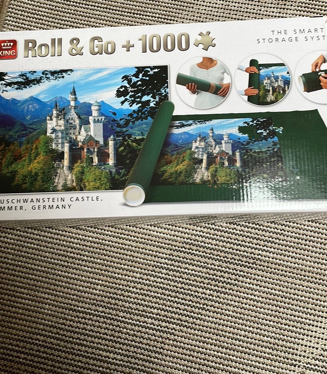 King Roll & Go +1000 Puzzel Neuschwanstein Kasteel, Ophalen of Verzenden, 500 t/m 1500 stukjes, Nieuw, Legpuzzel
