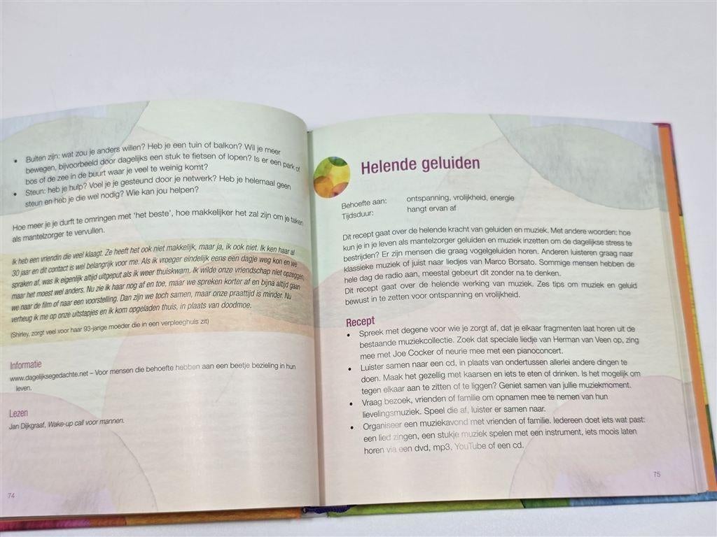 Klein Geluk voor de Mantelzorger — Advies & Inspiratie, Ophalen of Verzenden, Zo goed als nieuw