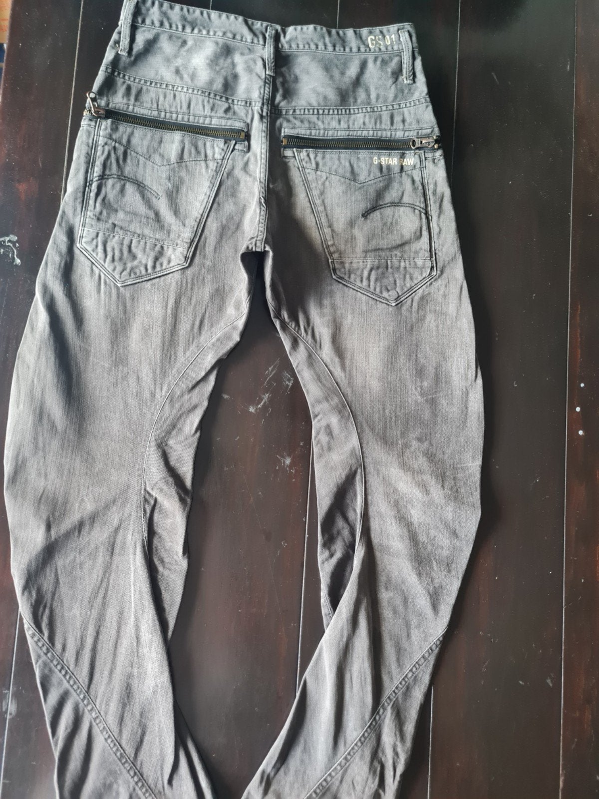GRIJZE CLASSIC G STAR RAW NEW RILEY 3D LOOSE TAPERED 32/34!!, Kleding | Heren, Ophalen of Verzenden, Zo goed als nieuw, Grijs