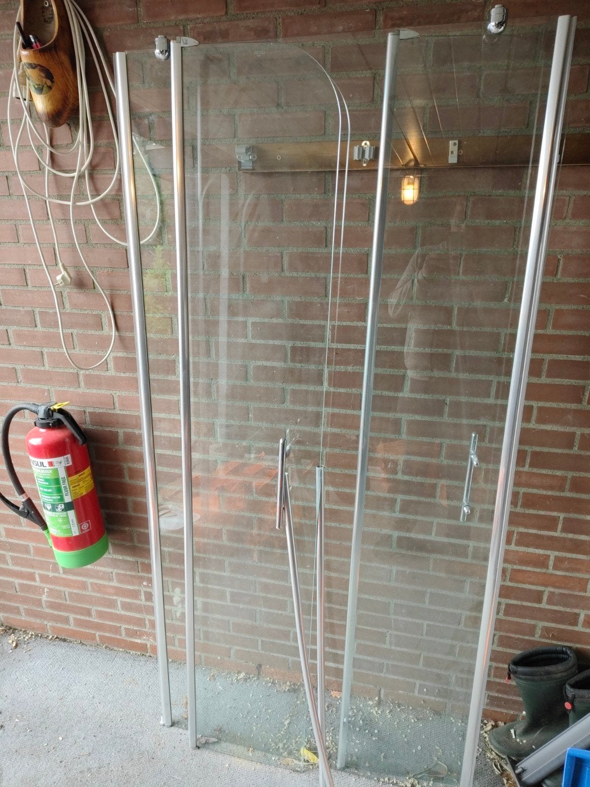 Douchecabine, Doe-het-zelf en Verbouw, Sanitair, Ophalen of Verzenden, Zo goed als nieuw, Glas, Douche