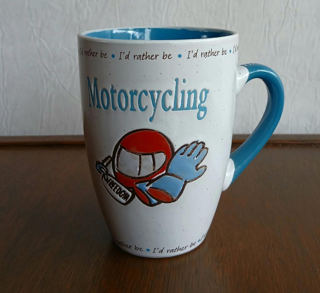 Mok / beker Stoneware Motorcycling Nieuw, Nieuw, Ophalen of Verzenden, Overige stijlen, Kop(pen) en/of Schotel(s)