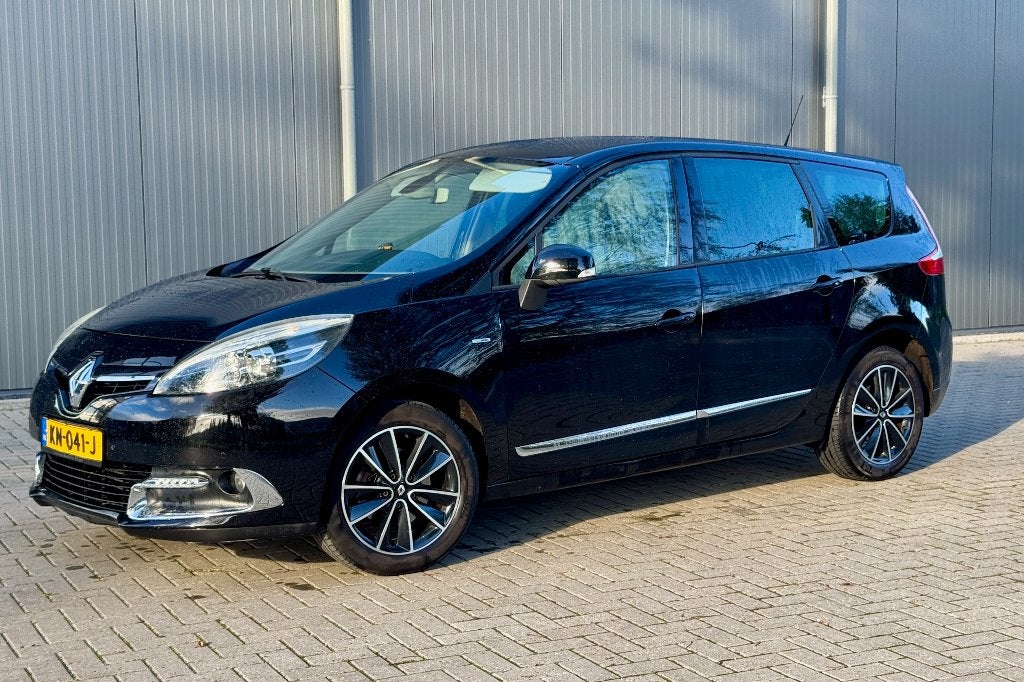Renault Grand Scénic Bose | ratelende motor | APK 11-2026, Auto's, Voorwielaandrijving, 4 cilinders, Leder en Stof, Zwart