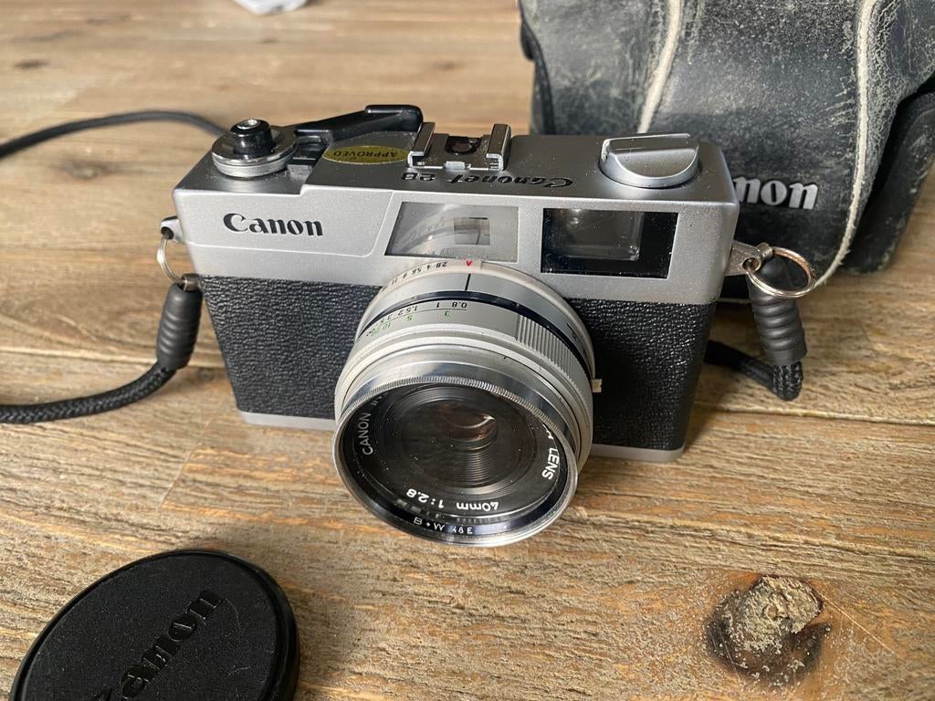 Canon canonet 28 fotocamera, Audio, Tv en Foto, Fotocamera's Analoog, Ophalen of Verzenden, Zo goed als nieuw, Compact, Canon