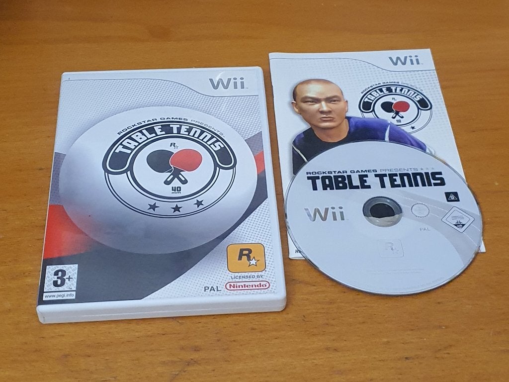 WII | Table Tennis Rockstar Games Presents, Spelcomputers en Games, Gebruikt, Ophalen of Verzenden, Sport, 3 spelers of meer