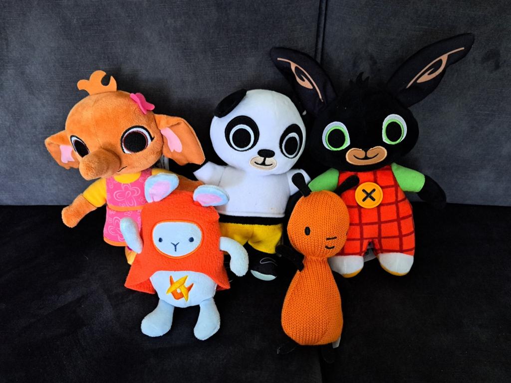 Bing, Sula, Flop, Pando en Hoppity knuffelset, Ophalen, Zo goed als nieuw, Overige typen