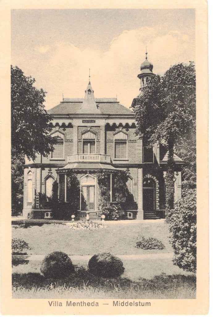 Middelstum, villa Mentheda, ca. 1930, Verzenden, 1920 tot 1940, Gelopen, Groningen