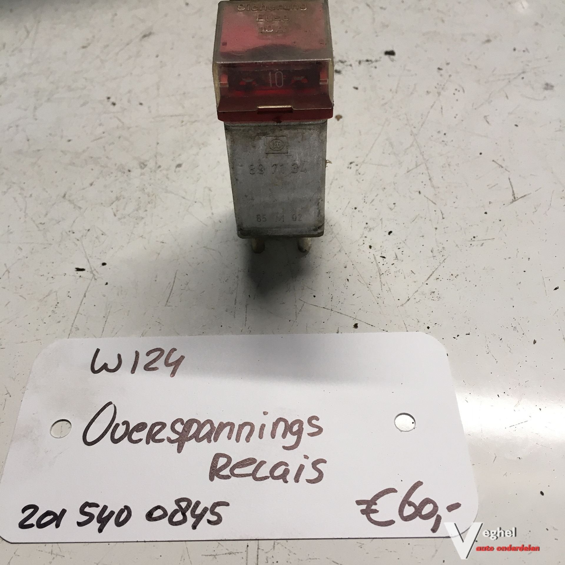 Mercedes W124 Overspanningsrelais 201 540 0845, Gebruikt, -, -, Ophalen of Verzenden