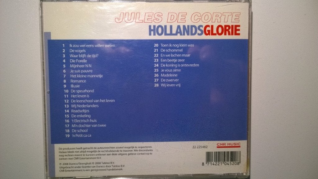 Jules de Corte - Hollands Glorie, Ophalen of Verzenden, Zo goed als nieuw, Pop, Album