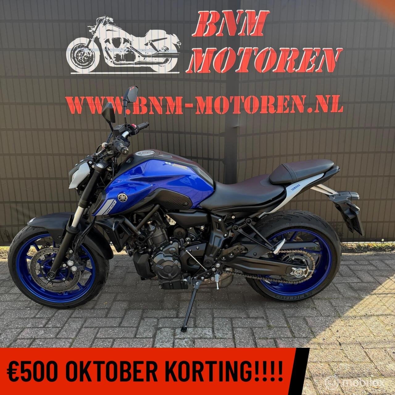 Yamaha MT-07 35KW A2, Toermotor, 689 cc, Handgeschakeld, Gebruikt