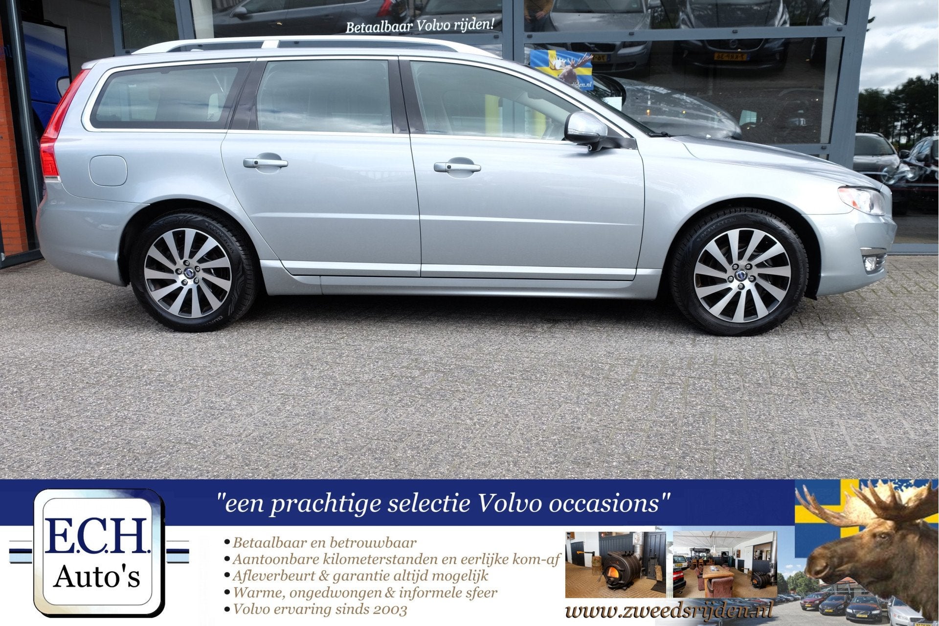 Volvo V70 2.0 D4 181 pk Nordic+ Schuifdak, Leer, Trekhaak, X, Auto's, Voorwielaandrijving, 4 cilinders, Automatische klimaatregeling
