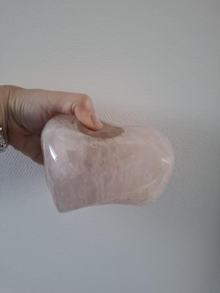 Rozenkwarts waxinelichthouder, Ophalen of Verzenden, Zo goed als nieuw