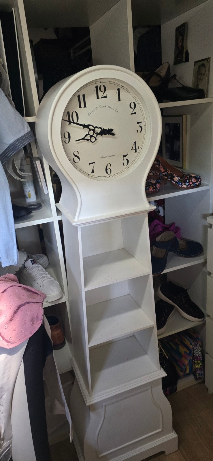 Grote staande klok - Edinburgh Clock Works Co., Antiek en Kunst, Antiek | Klokken, Ophalen of Verzenden