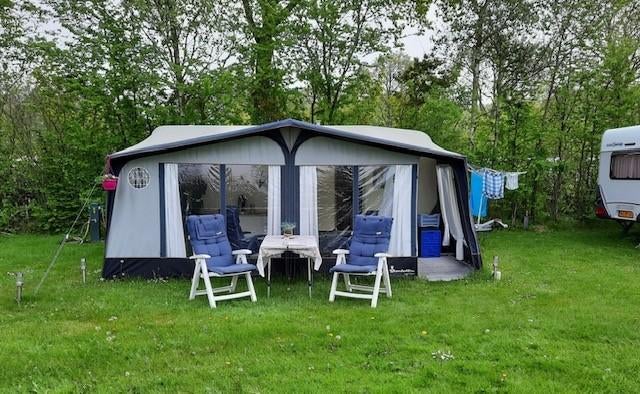 Burstner 500 TS Ventana + Voortent Isabella + mover, Vast bed, Rondzit, Particulier, Kachel