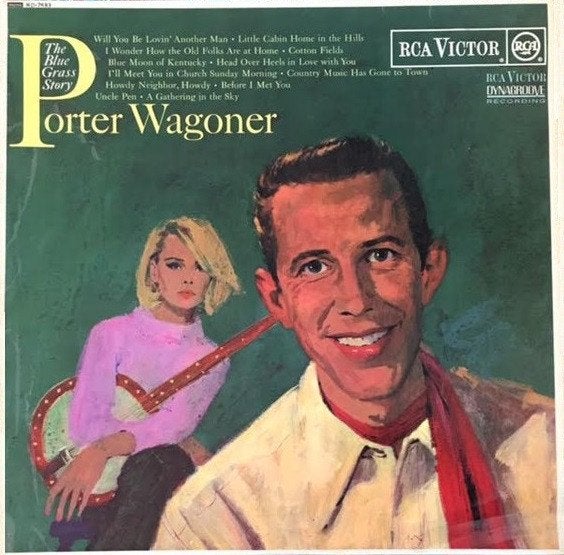 LP Porter Wagoner - The bluegrass story (UK, 1964,origineel), Ophalen, Gebruikt, Originele persing, 12 inch