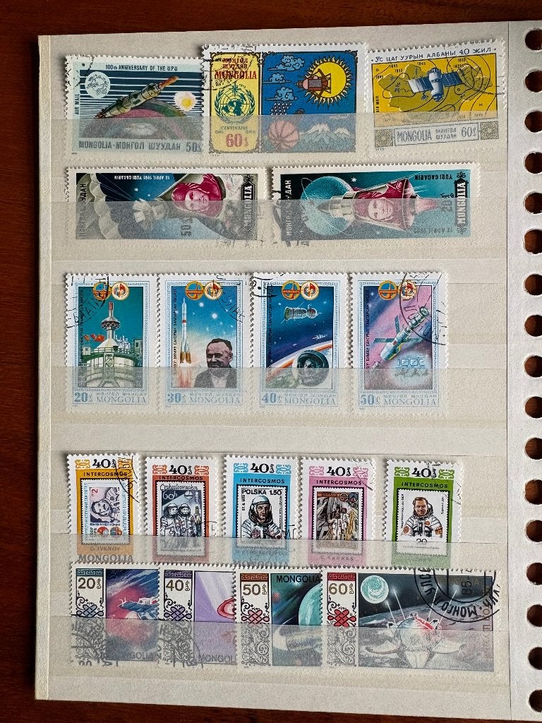 Mongolië Ruimtevaart, Postzegels en Munten, Ophalen of Verzenden, Gestempeld, Overige thema's