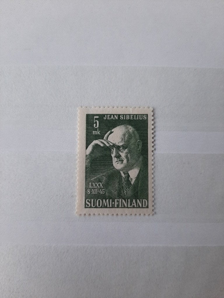 Finland 1945, Jean Sibelius, Ophalen of Verzenden, Overige landen, Postfris