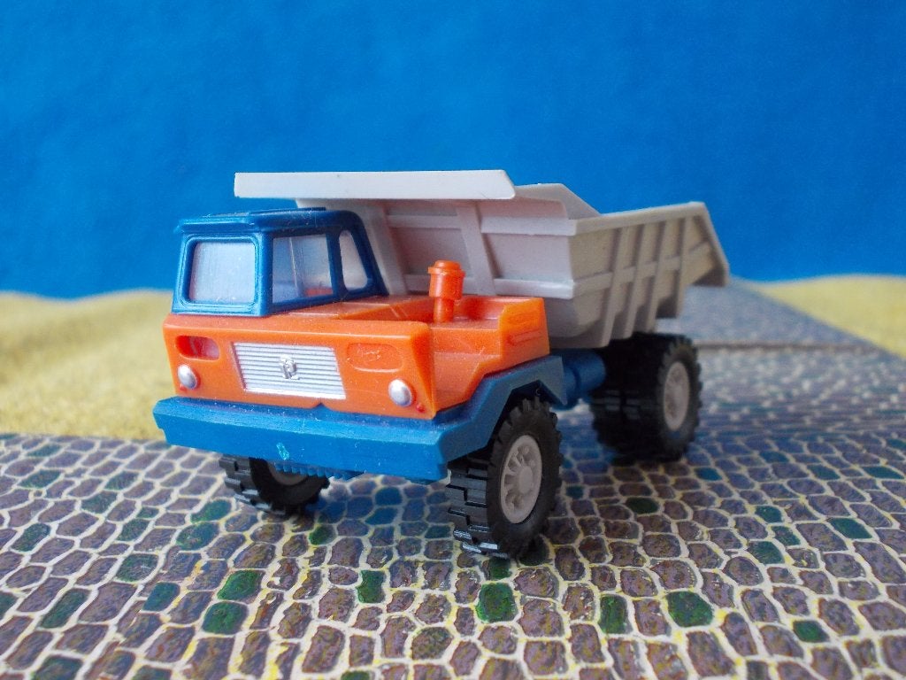Perlini T20 S dumper-truck voor de mijnbouw - oranje / blauw, Ophalen of Verzenden, Nieuw, Bus of Vrachtwagen, Overige merken